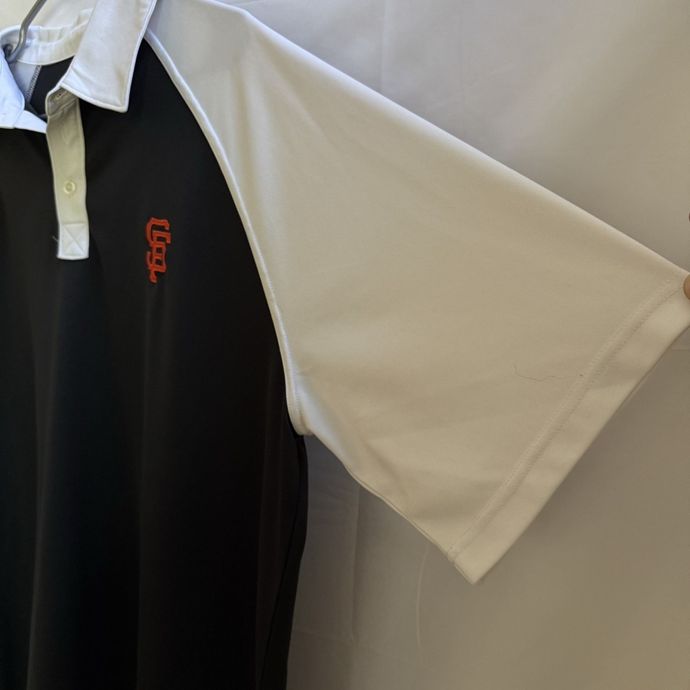 San Francisco Giants MLB Genuine Merchandise Polo Golf Shirt Mens XL Black/White - Picture 4 of 10